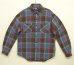 画像1: 90'S RALPH LAUREN フランネル 長袖 ワークシャツ チェック柄 (VINTAGE) (1)