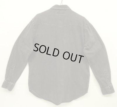 画像4: 90'S RALPH LAUREN "WESTERN" デニム 長袖 ウエスタンシャツ ブラック (VINTAGE)