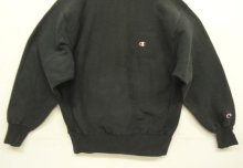 他の写真3: 90'S CHAMPION 刺繍タグ リバースウィーブ 無地 ブラック USA製 (VINTAGE)