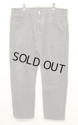 90'S LEVIS 501 デニム 先染めブラック W38L30 USA製 (VINTAGE)