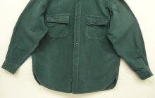 他の写真3: 90'S LL Bean "CHAMOIS CLOTH SHIRT" 長袖 シャモアクロスシャツ ダークグリーン USA製 (VINTAGE)