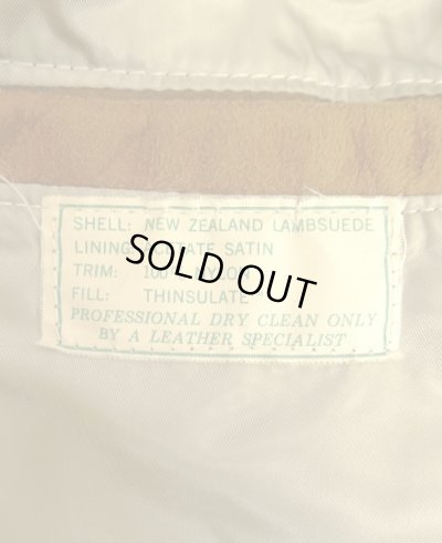 画像5: 80'S LL Bean 中綿入り レザー ドリズラージャケット ブラウン SCOVILLジップ USA製 (VINTAGE)