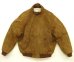 画像1: 80'S LL Bean 中綿入り レザー ドリズラージャケット ブラウン SCOVILLジップ USA製 (VINTAGE) (1)