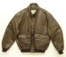 画像1: 90'S LL Bean "A-2" レザー フライトジャケット ブラウン TALONジップ USA製 (DEADSTOCK) (1)