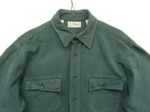 他の写真1: 90'S LL Bean "CHAMOIS CLOTH SHIRT" 長袖 シャモアクロスシャツ ダークグリーン USA製 (VINTAGE)