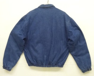 画像4: 80'S LL Bean チンスト付き 中綿入り デニム ドリズラージャケット インディゴ USA製 (VINTAGE)
