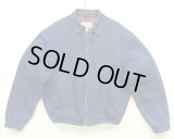 80'S LL Bean チンスト付き 中綿入り デニム ドリズラージャケット インディゴ USA製 (VINTAGE)