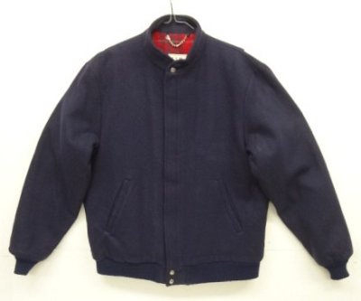 画像1: 80'S LL Bean ウール ドリズラージャケット ネイビー USA製 (VINTAGE)