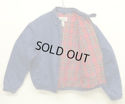 画像3: 80'S LL Bean チンスト付き 中綿入り デニム ドリズラージャケット インディゴ USA製 (VINTAGE)