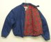 画像3: 80'S LL Bean チンスト付き 中綿入り デニム ドリズラージャケット インディゴ USA製 (VINTAGE) (3)