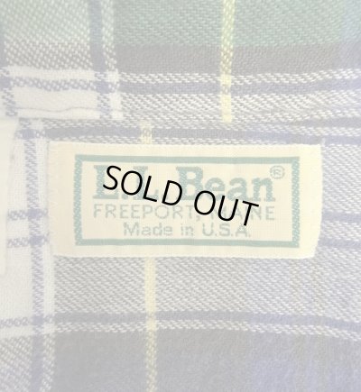 画像2: 90'S LL Bean フランネル 長袖 シャツ チェック柄 USA製 (VINTAGE)