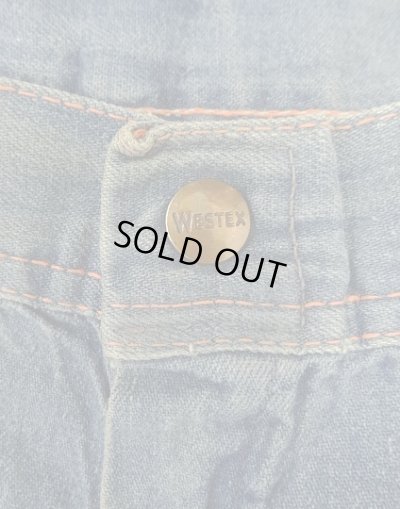 画像2: 60'S WESTEX トップスナップボタン コットン100% デニム ペインターパンツ アルミジップ インディゴ (VINTAGE)