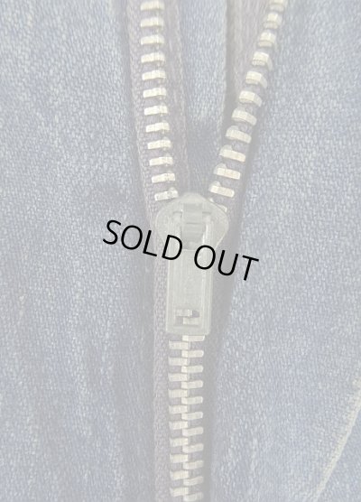 画像4: 60'S WESTEX トップスナップボタン コットン100% デニム ペインターパンツ アルミジップ インディゴ (VINTAGE)