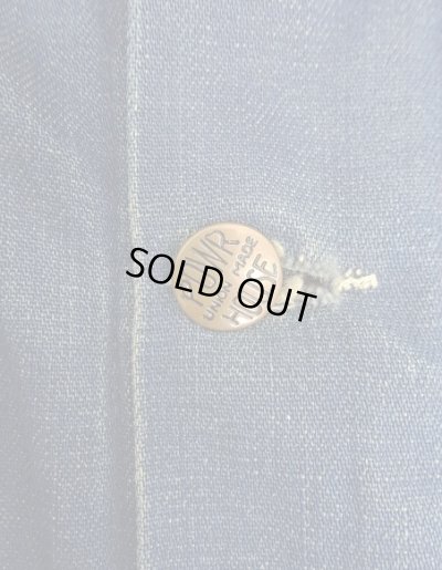 画像2: 60'S POWR HOUSE 裏地キルティング デニム カバーオール インディゴ USA製 (VINTAGE)