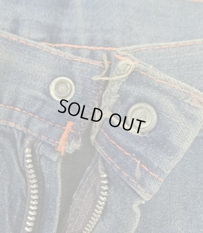 画像3: 60'S WESTEX トップスナップボタン コットン100% デニム ペインターパンツ アルミジップ インディゴ (VINTAGE)