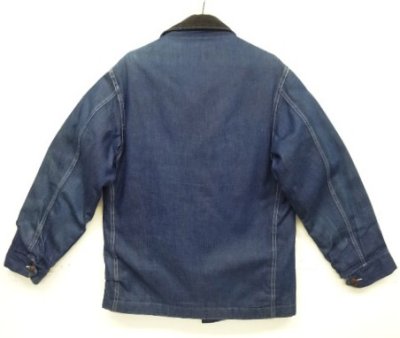 画像4: 60'S POWR HOUSE 裏地キルティング デニム カバーオール インディゴ USA製 (VINTAGE)