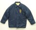 画像1: 90'S KING LOUIE 裏地ボア付き コーチジャケット ネイビー USA製 (MINT CONDITION) (1)