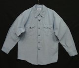80'S BIG SMITH シャンブレー ワークシャツ ブルー USA製 (VINTAGE)