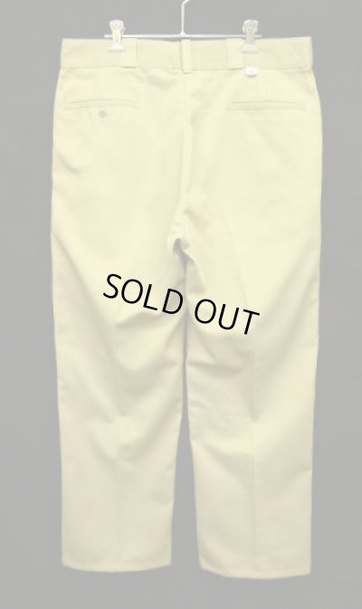 画像1: 80'S DICKIES 874 チビタグ ワークパンツ ベージュ W36L31 USA製 (VINTAGE)