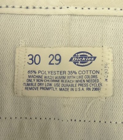 画像4: 80'S DICKIES 874 チビタグ ワークパンツ ネイビー W30L29 USA製 (VINTAGE)