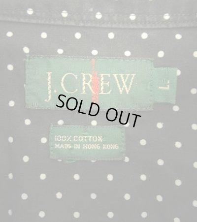 画像2: 90'S J.CREW 旧タグ 長袖 ポプリンシャツ ポルカドット (VINTAGE)