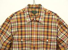 他の写真1: 00'S J.CREW 旧タグ ハーフジップ 長袖 プルオーバーシャツ チェック柄 (VINTAGE)
