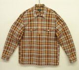 00'S J.CREW 旧タグ ハーフジップ 長袖 プルオーバーシャツ チェック柄 (VINTAGE)