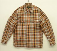 00'S J.CREW 旧タグ ハーフジップ 長袖 プルオーバーシャツ チェック柄 (VINTAGE)