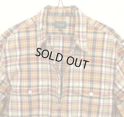 画像3: 00'S J.CREW 旧タグ ハーフジップ 長袖 プルオーバーシャツ チェック柄 (VINTAGE)