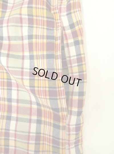 画像5: 00'S J.CREW 旧タグ ハーフジップ 長袖 プルオーバーシャツ チェック柄 (VINTAGE)