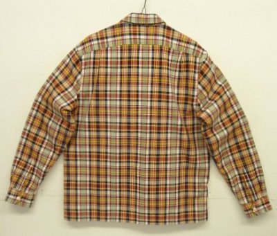 画像6: 00'S J.CREW 旧タグ ハーフジップ 長袖 プルオーバーシャツ チェック柄 (VINTAGE)