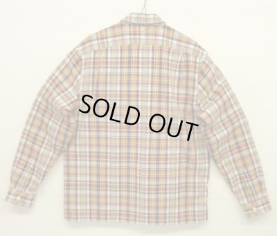 画像6: 00'S J.CREW 旧タグ ハーフジップ 長袖 プルオーバーシャツ チェック柄 (VINTAGE)