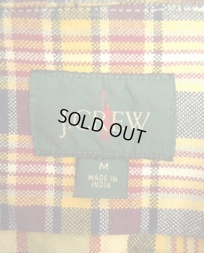 画像2: 00'S J.CREW 旧タグ ハーフジップ 長袖 プルオーバーシャツ チェック柄 (VINTAGE)
