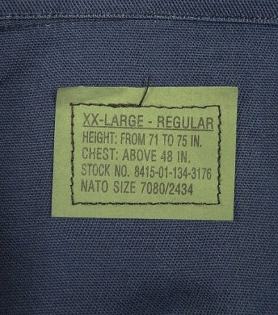 画像5: アメリカ軍 PX品 "VITIN GARMENT MFG CORP製" BDUジャケット ネイビー USA製 (DEADSTOCK)