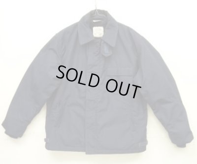 画像1: 90'S アメリカ軍 US NAVY "A-2" アラミド デッキジャケット ネイビー (VINTAGE)