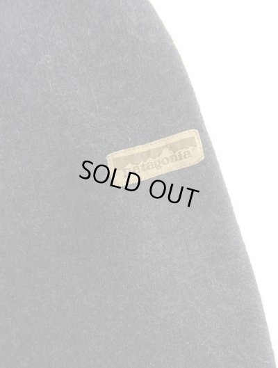 画像5: 02'S PATAGONIA ハーフジップ レザートリム ニット ネイビー USA製 (VINTAGE)