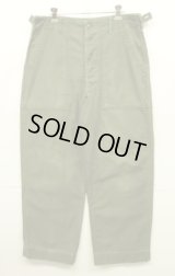 60'S アメリカ軍 US ARMY "OG107" 初期モデル コットンサテン 平ボタン ベイカーパンツ MEDIUM (VINTAGE)