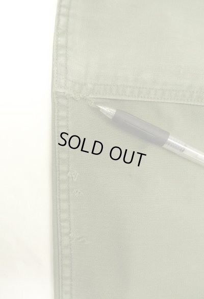 画像7: 60'S アメリカ軍 US ARMY "OG107" 初期モデル コットンサテン 平ボタン ベイカーパンツ MEDIUM (VINTAGE)