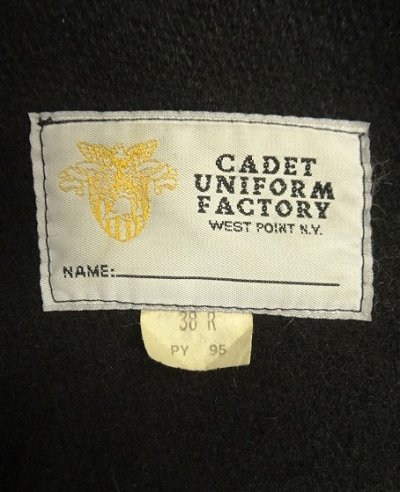 画像2: 90'S アメリカ軍 USMA & USNA ウール カデットコート ブラック USA製 (VINTAGE)