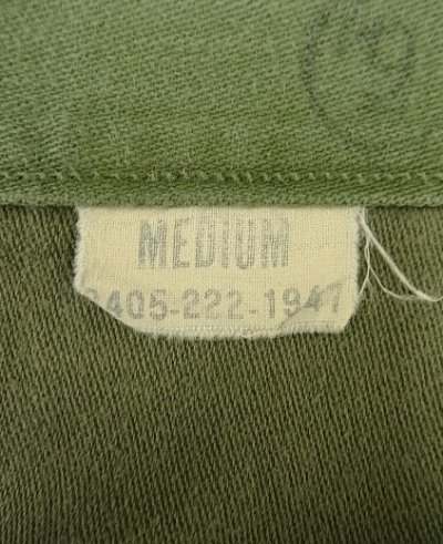 画像4: 60'S アメリカ軍 US ARMY "OG107" 初期モデル コットンサテン 平ボタン ベイカーパンツ MEDIUM (VINTAGE)