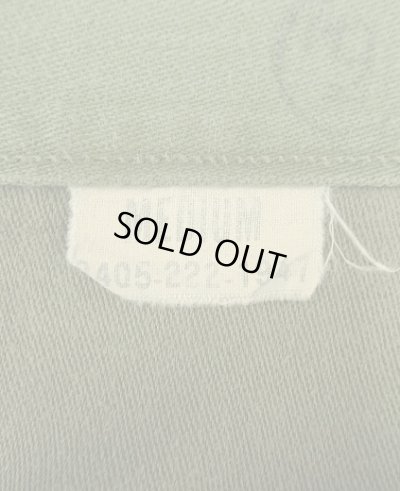 画像4: 60'S アメリカ軍 US ARMY "OG107" 初期モデル コットンサテン 平ボタン ベイカーパンツ MEDIUM (VINTAGE)