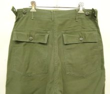 他の写真3: 60'S アメリカ軍 US ARMY "OG107" 初期モデル コットンサテン 平ボタン ベイカーパンツ (VINTAGE)