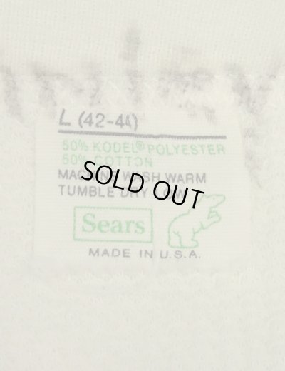 画像2: 80'S SEARS サーマル 長袖 Tシャツ ホワイト USA製 (VINTAGE)