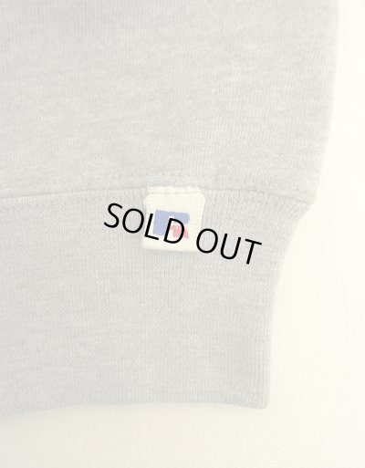 画像3: 90'S RUSSELL ATHLETIC 前Vガゼット付き クルーネック スウェットシャツ ヘザーグレー USA製 (VINTAGE)