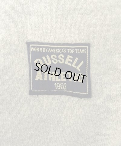 画像3: 90'S RUSSELL ATHLETIC ライン入りリブ Vネック スウェットシャツ ヘザーグレー USA製 (VINTAGE)
