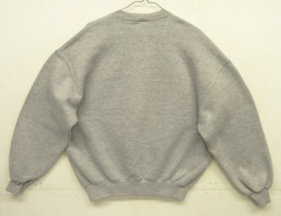 画像4: 90'S RUSSELL ATHLETIC 前Vガゼット付き クルーネック スウェットシャツ ヘザーグレー USA製 (VINTAGE)