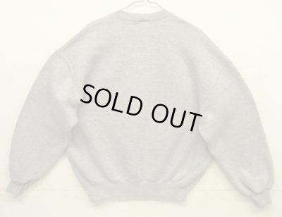 画像4: 90'S RUSSELL ATHLETIC 前Vガゼット付き クルーネック スウェットシャツ ヘザーグレー USA製 (VINTAGE)