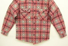 他の写真3: 90'S SEARS 裏地キルティング プリントフランネル ワークシャツ チェック柄 (VINTAGE)