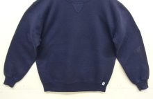 他の写真3: 90'S RUSSELL ATHLETIC 前Vガゼット付き クルーネック スウェットシャツ ネイビー USA製 (VINTAGE)