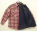 画像3: 90'S SEARS 裏地キルティング プリントフランネル ワークシャツ チェック柄 (VINTAGE) (3)